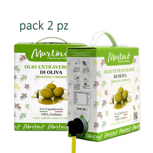 Load image into Gallery viewer, 6 liters | Martino Extra Virgin Olive Oil | 100% Italian | pack 2x BAGinBOX