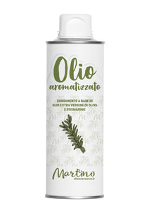 Martino - Condimento Aromatizzato al Rosmarino con Olio Extravergine d'Oliva - Lattina 250 ml con tappo Antiriempimento